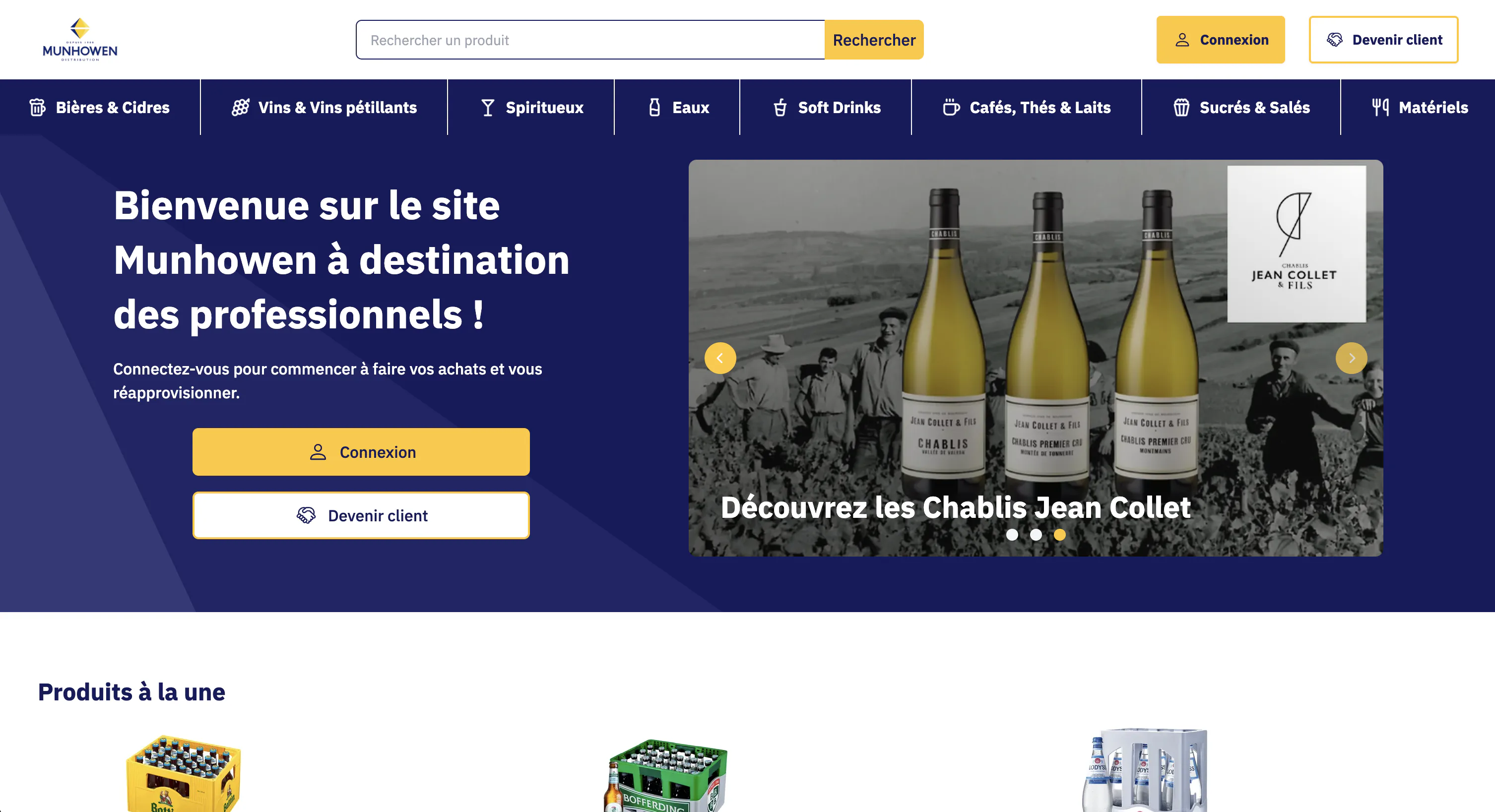 🍾 Refonte E-commerce B2B & B2C - Munhowen
